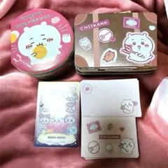 ちいかわ　キャラクター缶 ミニレター　カード付　まとめ売り4点セット神戸風月堂
