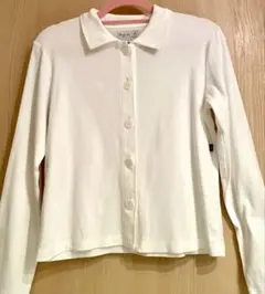 agnès b. ホワイト 長袖ポロシャツ 3のサムネイル