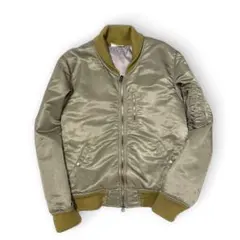 【美品】AZ エーゼイ MA-1 ジャケット Mサイズ カーキ 日本製