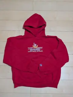 Champion 赤 パーカー XL サイズ