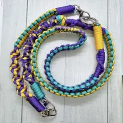 2wayカラフルパラコードスマホショルダーストラップ