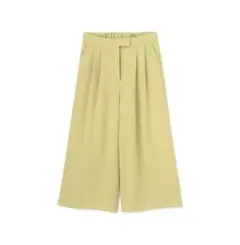 ナチュラルビューティーベーシック ガウチョパンツ イエロー系 Sサイズ
