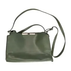 【即発送】HUNDRED 2wayバッグ グリーン ショルダー ハンド 美品