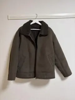 NIKO AND ニコアンドボア襟付きジャケット Lサイズ ブラウン