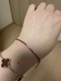 ☆K14WG ルビー11.0ct＆ダイヤブレスレット 17cm☆ ☆K14WG ルビー11.0ct＆ダイヤブレスレット 17cm☆ - メルカリ