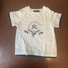 BURBERRY Tシャツ 80cm ホワイト・ネイビー