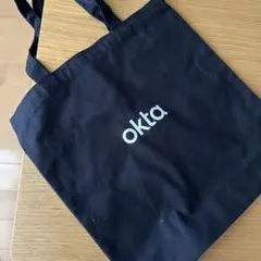 非売品 okta ロゴ入り トートバッグ 黒