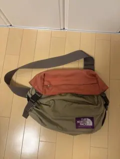 THE NORTH FACE ショルダーバッグ オレンジ/カーキ