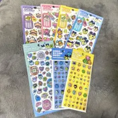 ［正規品］たまごっちシール7点セット　プチドロ　タイル　はっぴーフォン