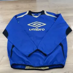umbro 青 長袖 スポーツウェア