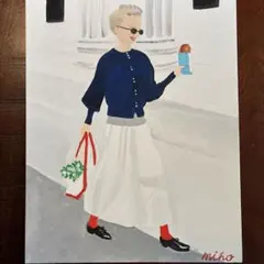 アクリル画【パリジェンヌ】