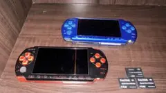 PSP-3000 2台セット 4GB×3付 電源確認済 ジャンク