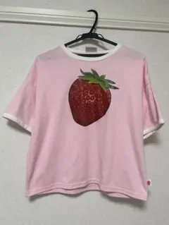 いちごプリント Tシャツ ピンク JellyBelly