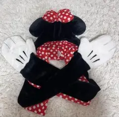 ディズニー　ミニーマフラーファンキャップ