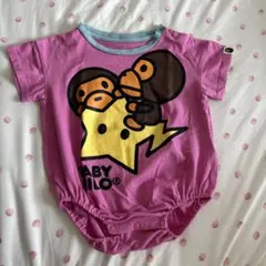 BAPE KIDS BABY MILO ピンクロンパース80cm正規品のサムネイル