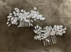 ヘッドドレス 2点セット【ブライダル　ヘッドアクセ】