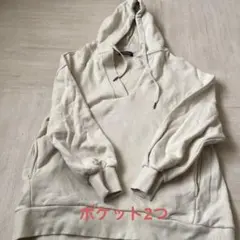 最終セール　AMERICAN HOLI C フード付きパーカー アイボリー