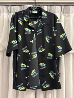【連休限定価格】 ジーユー オープンカラーシャツ(5部袖) imase 黒 S
