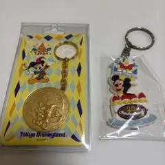 東京ディズニーランド 15周年20周年ミッキーマウス キーホルダーセット