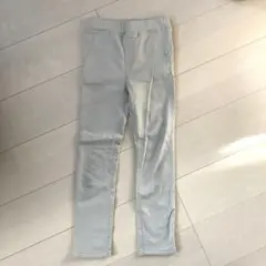 【Samansa Mos2 Lagom】裏起毛ベージュスキニーパンツ