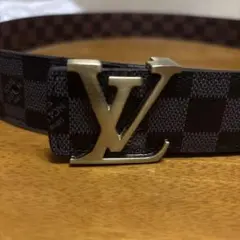 LOUIS VUITTON ダミエ リバーシブルベルト 黒 茶色