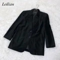 Leilian レリアン シャツジャケット ブラック 7 B499 - メルカリ