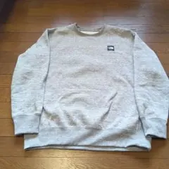 THE NORTH FACE スクエアロゴグレー スウェット　トレーナー