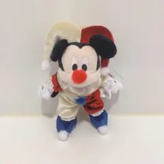 ミッキー　ぬいぐるみキーホルダー・キーチェーン PIERROT COSTUME