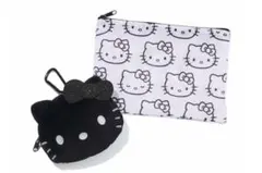 オトナミューズ1月号付録HELLO KITTYふわふわフェイス＆ポーチセット