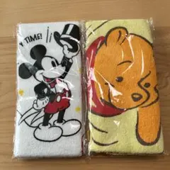 【未開封】ミッキーマウス プーさん タオル 2枚セット