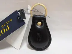 Polo Ralph Lauren ブラックレザーキーホルダー