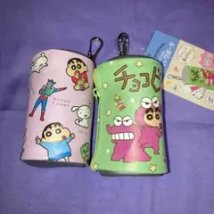 クレヨンしんちゃん　ナスカン付きミニスティックポーチ　2個セット