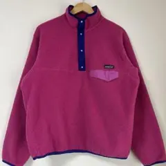 90s patagonia スナップt ピンク 前立て　サイズL