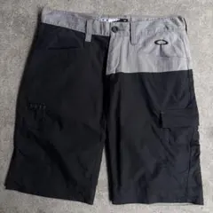 OAKLEY コットン ショーツ w32 ブラック × グレーのサムネイル