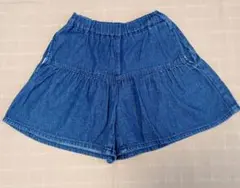 GU デニムキュロットスカート 140cm
