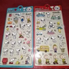 【海外正規品】スヌーピー 3Dステッカーシール●　2枚セット