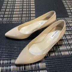 ハル様　美品　オデットエオディール　ベージュ ポインテッドトゥ 5cm