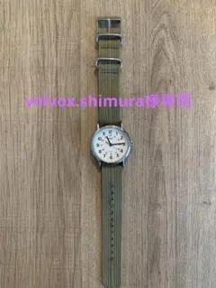 TIMEX Weekender INDIGLO 腕時計 ナイロンベルト オリーブ