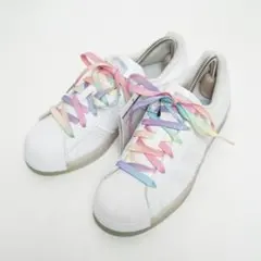 【未使用タグ付】アディダス スーパースター レインボー スニーカー 23cm