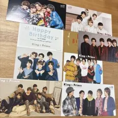 King & Prince 会報Vol.4～8 & バースデーカード 2枚セット