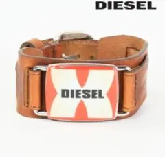 ■新品未使用■ディーゼル レザー ブレスレット　DIESEL ブラウン