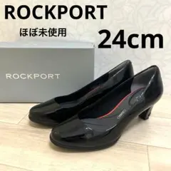 ROCKPORT レディース　黒　太ヒール　24cmのサムネイル