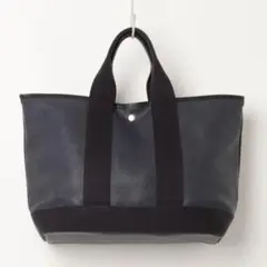 【美品】TOPKAPI スコッチグレイン　トートバッグ　L A4可　濃紺