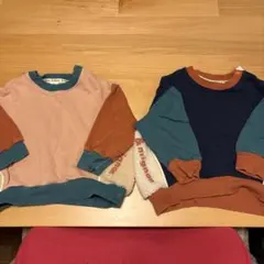 &mignon トレーナー　カラフル　双子