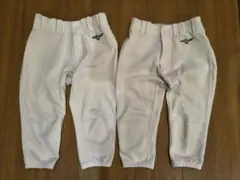 Mizuno ガチパンツ ショートフィット ホワイト 150cm 2本セット