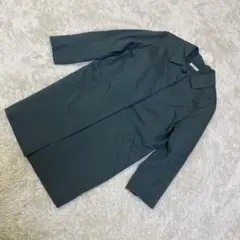 【IÉNA】36 コットン混 ステンカラーコート グリーン レディース