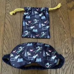 ピーターパン　アイマスク 収納袋付き