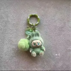新品らぶぶ Labubu キーホルダー 人気 緑 人気 超可愛い