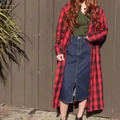 AZUL BY MOUSSY デニムタイトスカート