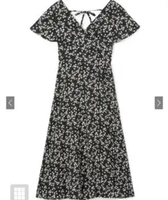 小花柄カシュクールワンピース